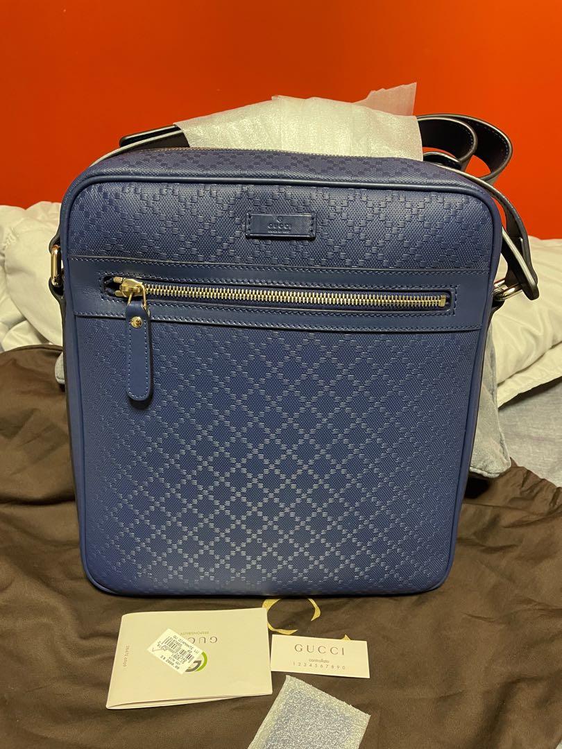 Gucci Blue Diamante Messenger Bag
