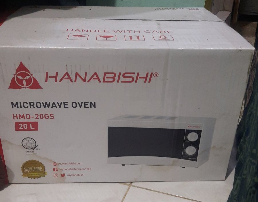 Hanabishi 20L microwave oven HMO20GS, TV & Home Appliances, Kitchen