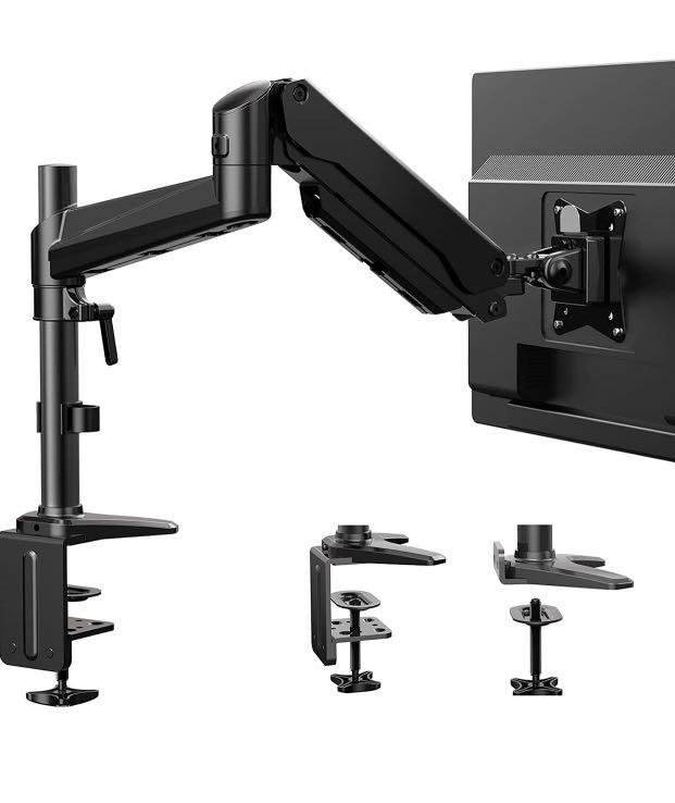  HUANUO Single Monitor Wall Mount for 13 to 32 Inch Computer  Screen, Monitor Wall Mount Arm Holds up to 17.6lbs, Height Adjustable Full  Motion Gas Spring Wall Monitor Mount - VESA