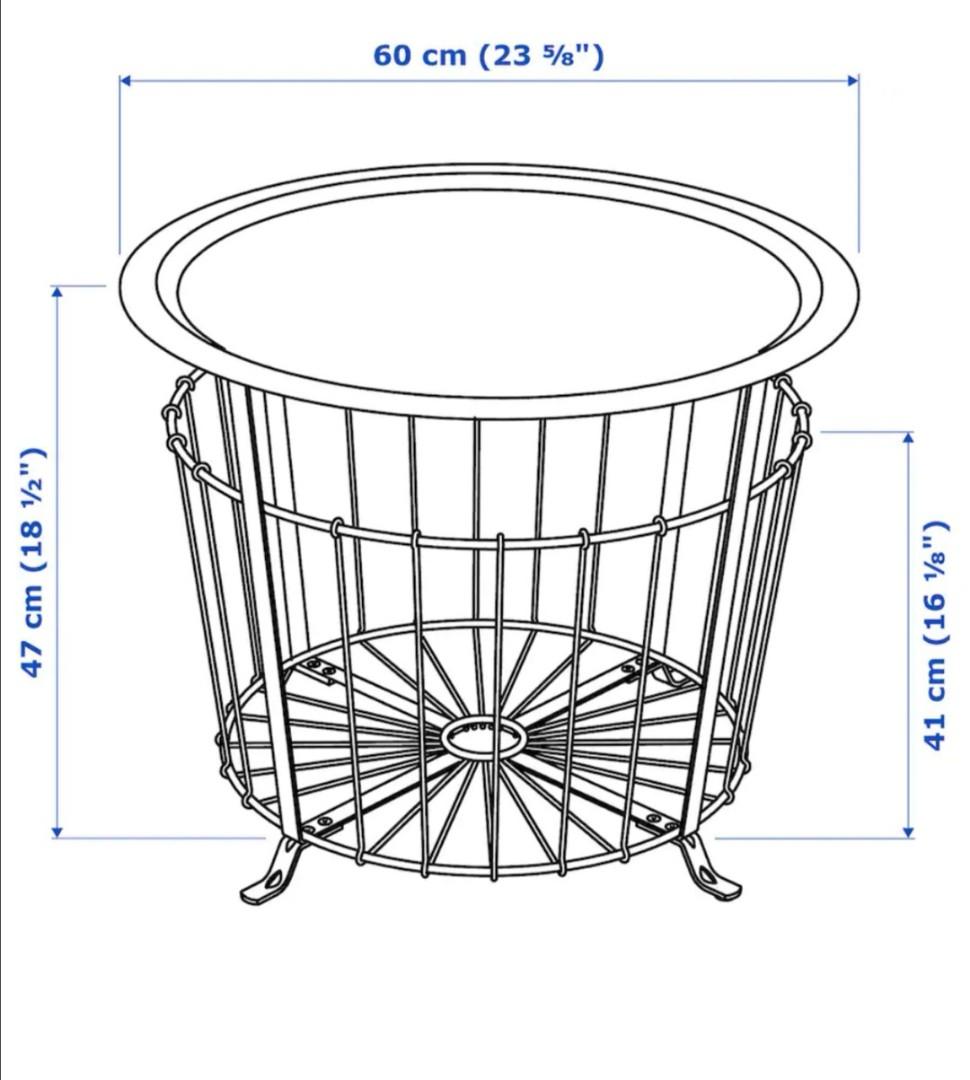 Ikea Coffee Table/Storage Table/Gualov/Black, Furniture & Home Living