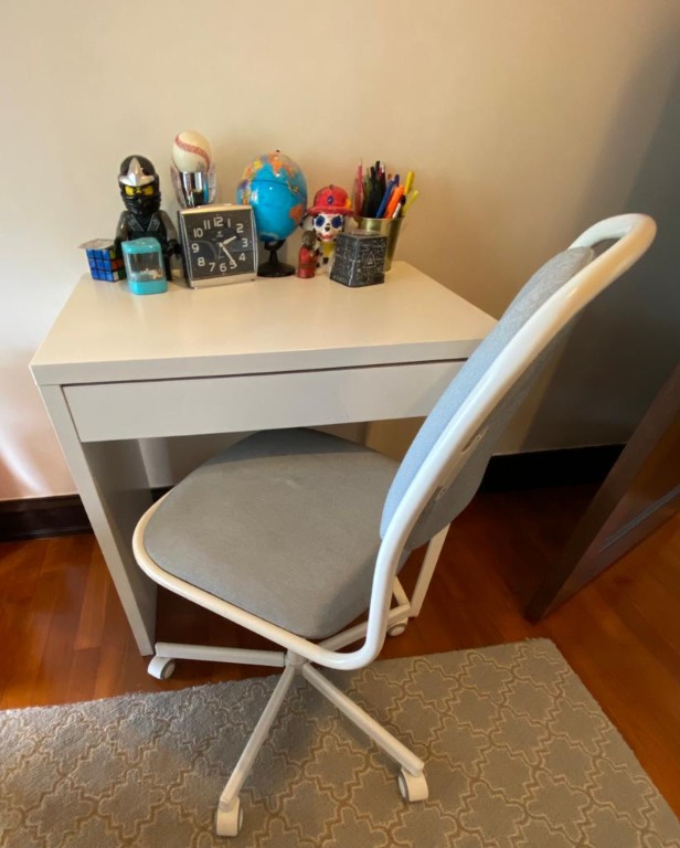 Ikea desk and desk chair, Furniture & Home Living, Furniture, Other