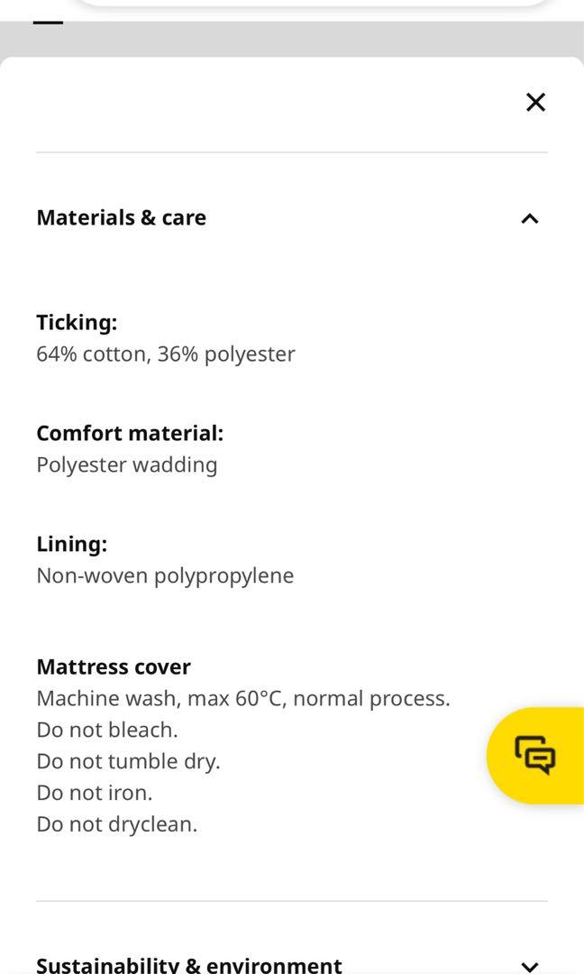 IKEA moshult foam mattress single, Furniture & Home Living, Furniture