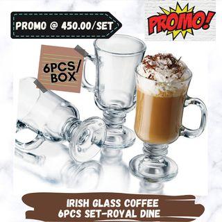 Irish Glass Coffee 250ml 6pcs set  Wholesale Offer!!  Promo @ 450.00/6pcs set