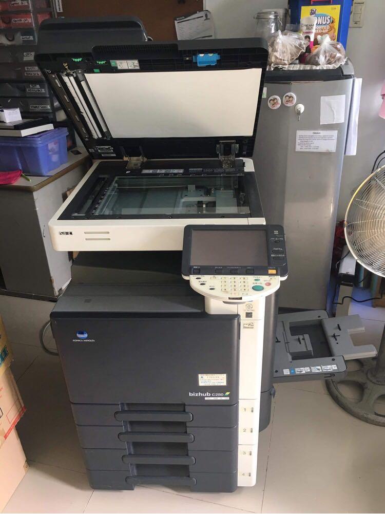 Konica Minolta A3 Photocopy and Printer Machine (Category: Printers, Scanners & Copiers) located in Quezon City. Submitted by anythingthriftyph (Listing ID 1123368653, Image 2). Description: ✔️A3 Photocopier Japan ✔️Colored Photocopy Machine (Rare) ✔️4 layers paper rack ✔️100% Working ✔️With USB and LAN port ✔️Upto 250gsm paper thickness ✔️Issue crack on the casing due to transportation but does not affect the functionality ✔️110v ✔️Can be used a