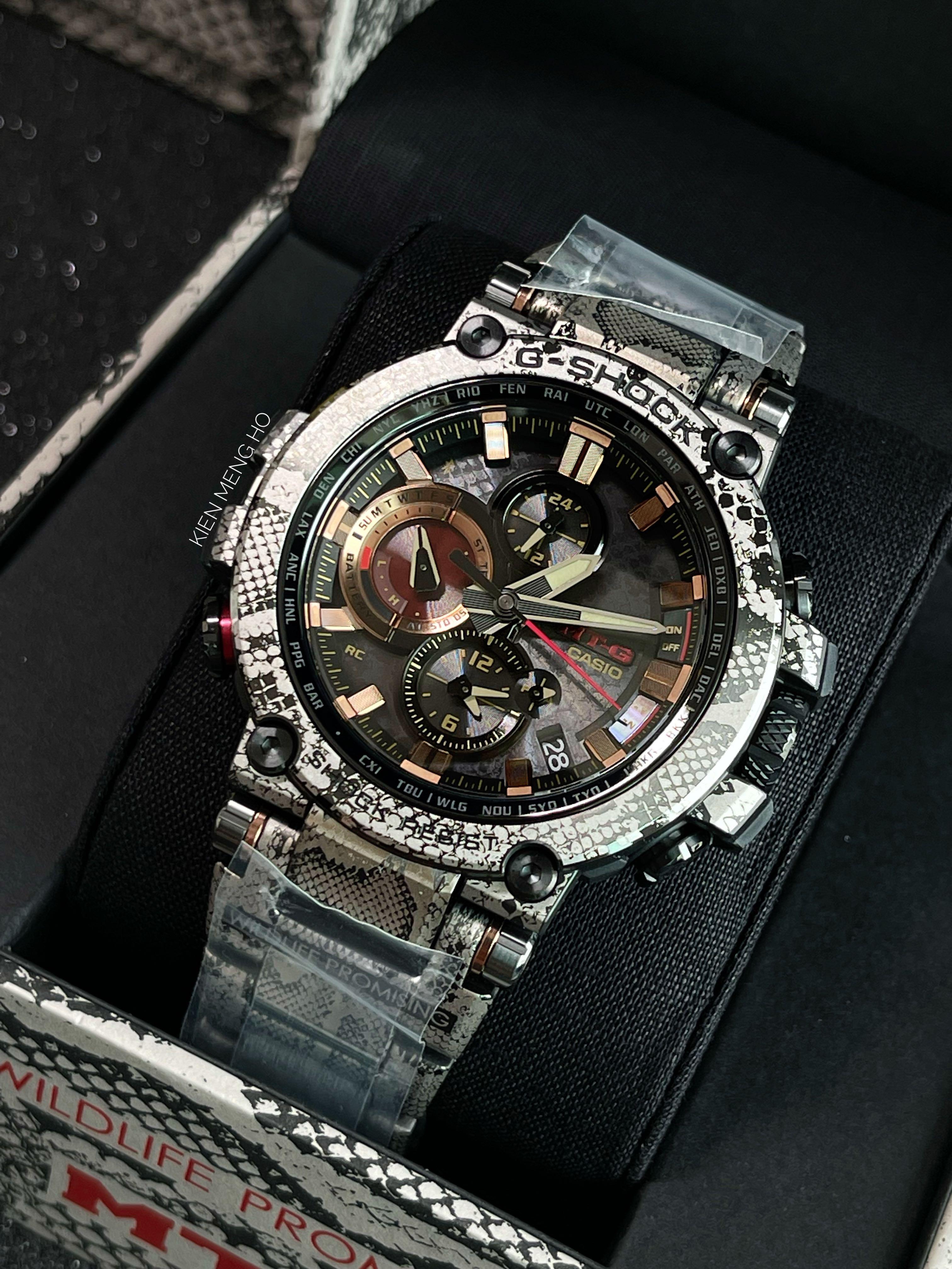 11.11 Promo LIMITED EDITION G SHOCK X WILDLIFE PROMISING ROCK PYTHON MTG B1000WLP 1 MTG B1000WLP MTGB1000WLP G SHOCK CASIO