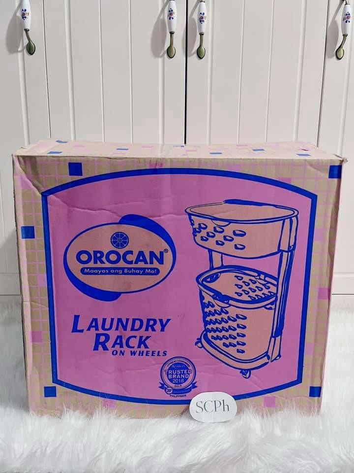 laundry basket (Category: Laundry Baskets) located in Manila. Submitted by saguittarian06 (Listing ID 1123373680, Image 3). Description: OROCAN LAUNDRY BASKET & RACK Most outstanding quality & plastic product Brand - 2 layer laundry basket - with 4 wheels Size; 45x33x75cm 📌520 Cod/gcash 09674865453.