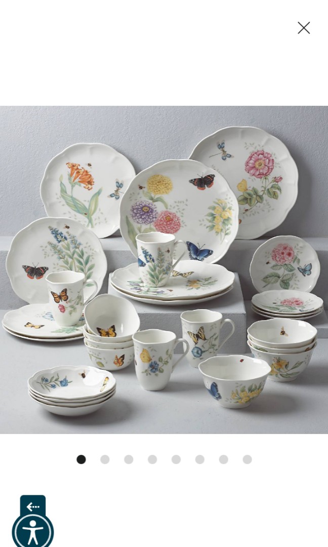 Home bargains butterfly dinner set hot sale