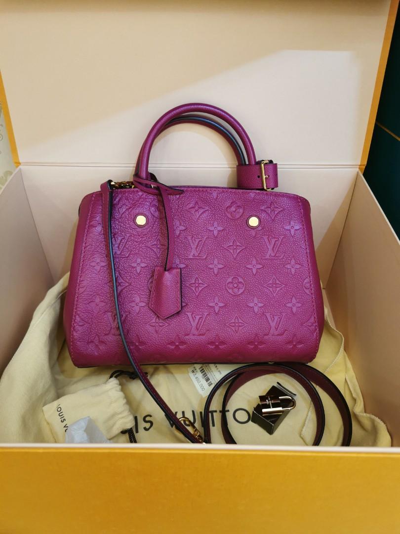 Louis Vuitton, Bags, Authentic Louis Vuitton Rose Poudre Montaigne Bb