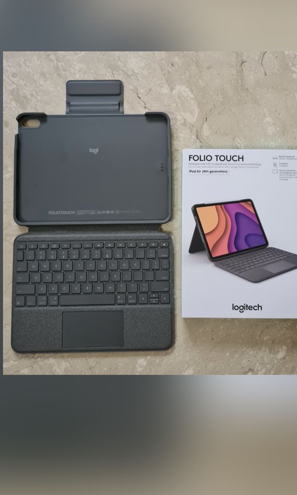 Logitech Folio Touch Keyboard Case with Trackpad for iPad Air (4th
