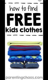 Looking free clothes for helper children (11-13 years)
