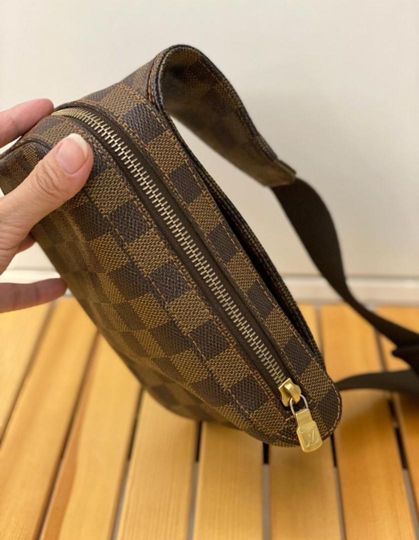 Louis Vuitton Brown Damier Ebene Geronimo Waist Sling Bag Mens Unisex