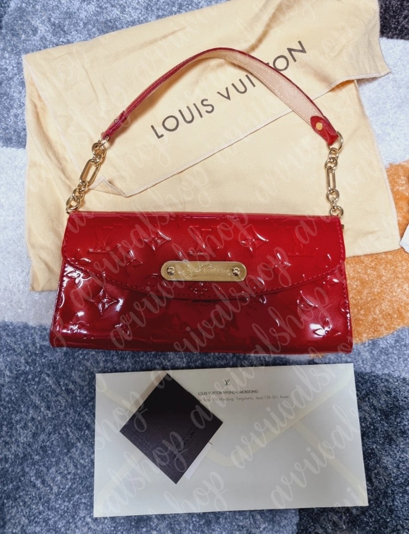 Louis Vuitton Louis Vuitton Sunset Boulevard Red Vernis Leather