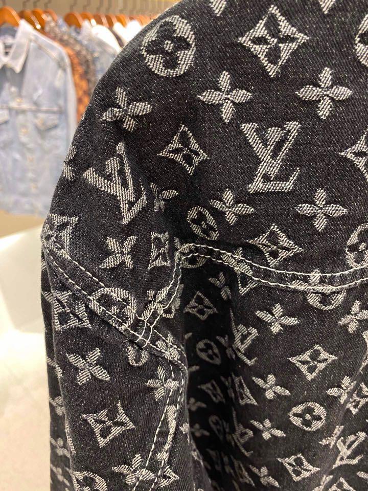 Louis Vuitton Black Monogram Denim Jacket