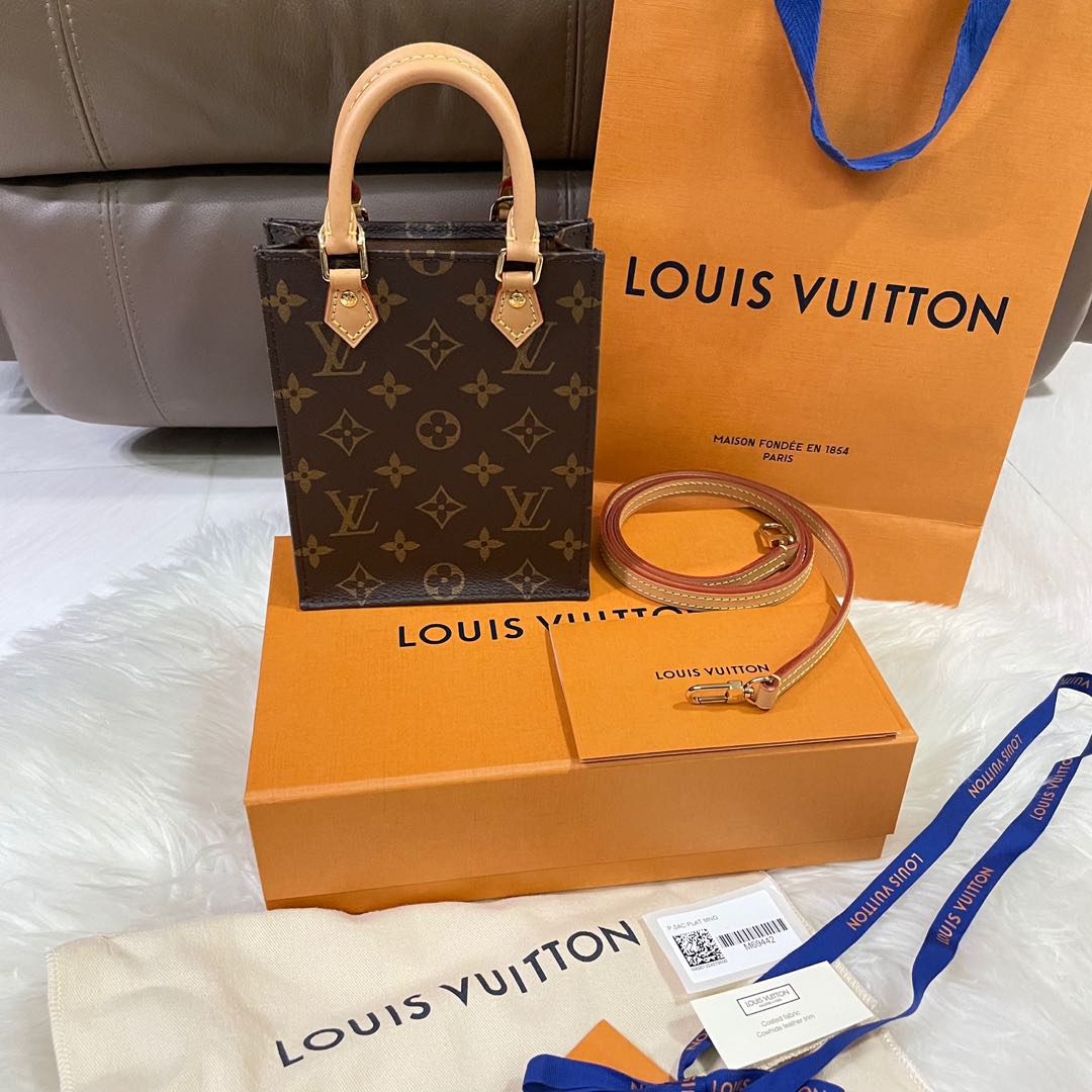 LV petit sac plat, Luxury, Bags & Wallets on Carousell