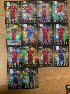 match attax 21/22 hundred clubs
