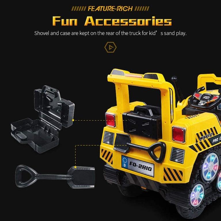 New Excavator children battery operated electric ride on car with remote control for kid baby