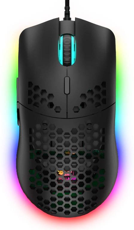 Orange Ziyoulang Wired Gaming Mouse 69g Honeycomb Shell Lightweight Mouse With 6400 Dpi 6 Button Programmable Usb Gaming Mice For Pc Gamers And Xbox And Ps4 Users Computers Tech Parts Accessories