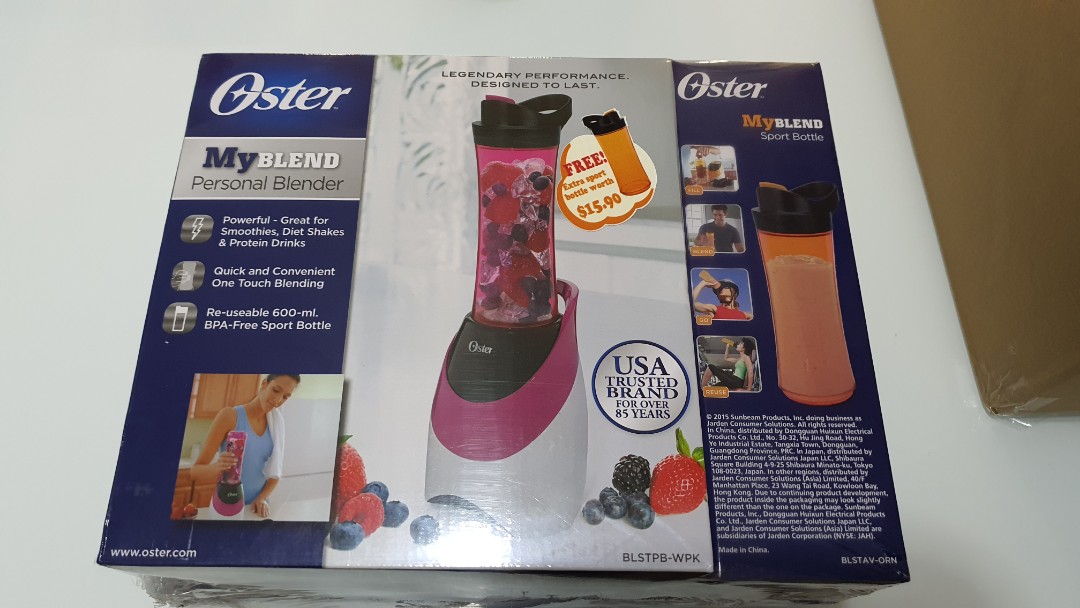 Oster Personal Blender with additional bottle, TV & Home Appliances, Kitchen Appliances, Juicers