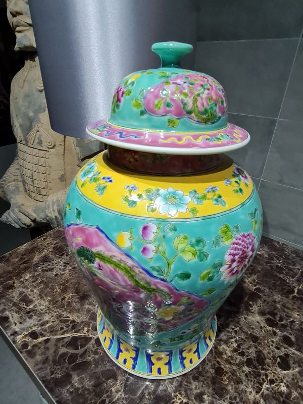 Peranakan designed jar, Furniture & Home Living, Home Decor, Vases
