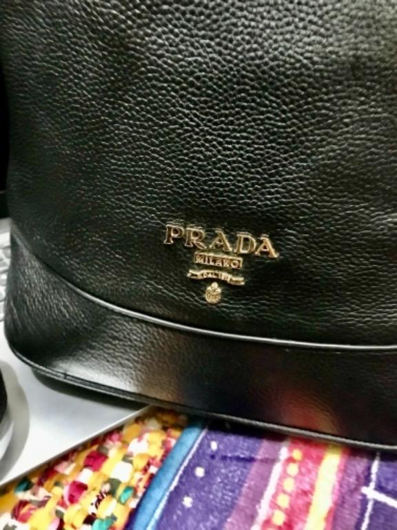Prada Bucket (Category: Luxury Bags & Wallets) located in Manila. Submitted by mileehs-gbb (Listing ID 1123507496, Image 2). Description: Leather Material .