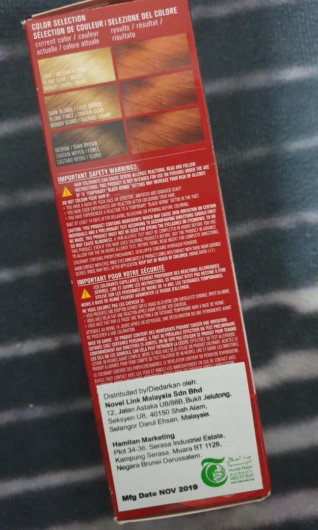 Revlon Hair Dye Bright Auburn, Health & Beauty, Hair Care on Carousell