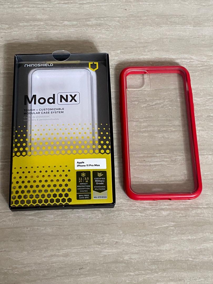 RhinoShield iPhone 12 mini Case MOD NX with Rim, Button, Frame, Clear Back  Plate Mint Green