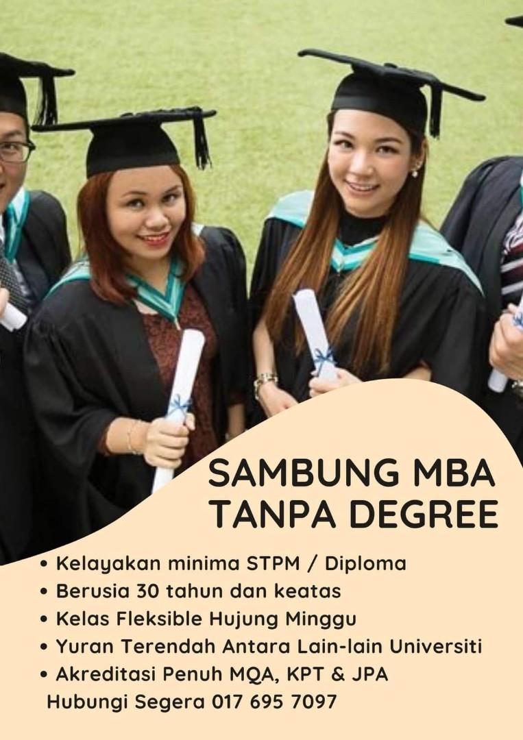 Sambung Mba Tanpa Degree Services Tuition On Carousell