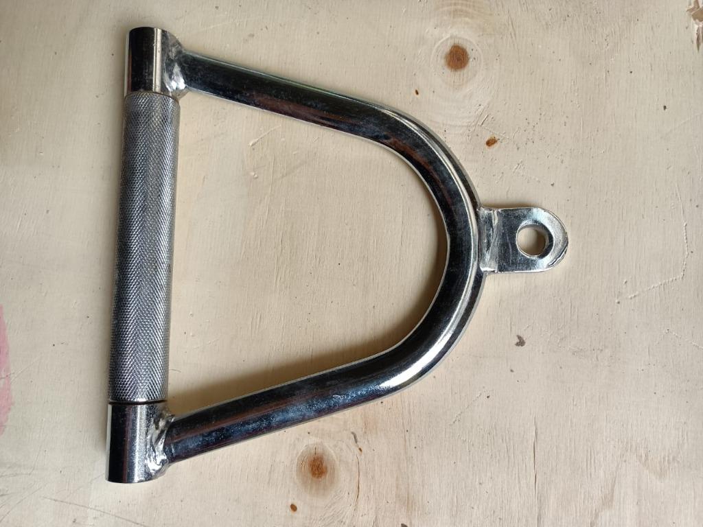 SINGLE CURL D HANDLE GYM CABLE ATTACHMENT, Sports Equipment, Exercise ...