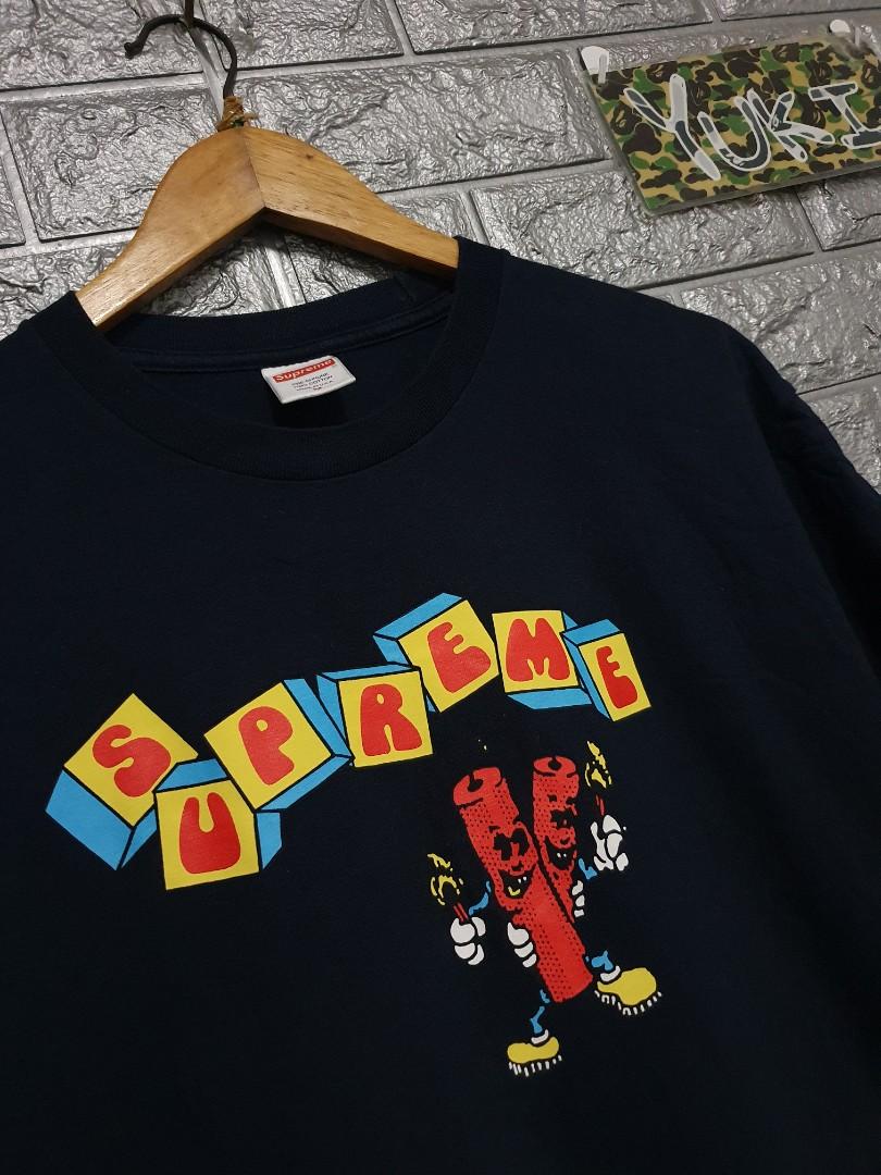 Supreme dynamite tee navy top