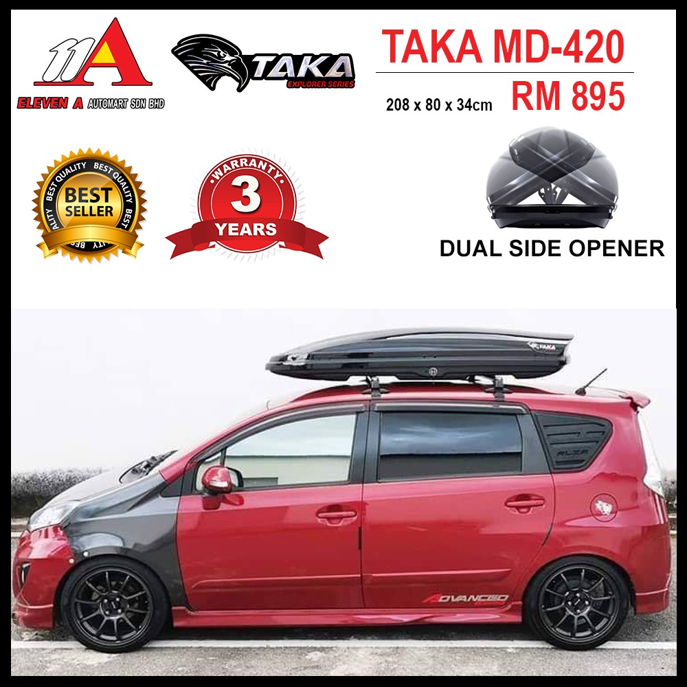 Harga roof shop box alza