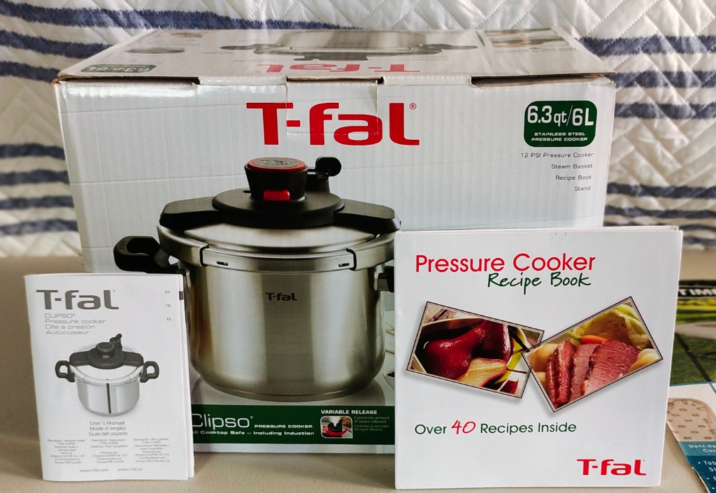 TFAL CLIPSO Stainless Steel 6.3 Quart Pressure Cooker, TV & Home Appliances, Kitchen Appliances