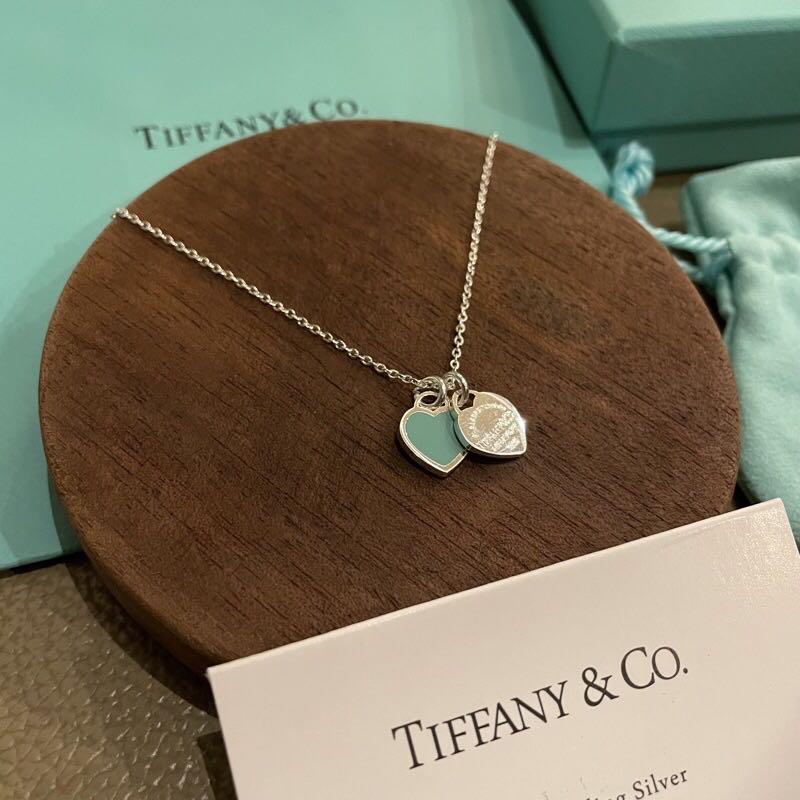 Tiffanny \u0026 co Necklace heart blue 