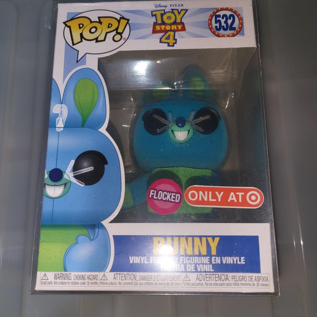 Funko POP Disney Toy Story 4 Bunny Flocked Exclusive Blue