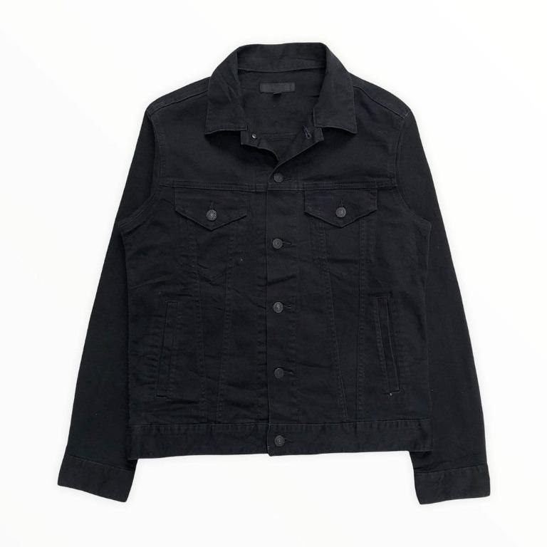 Black denim outlet jacket uniqlo
