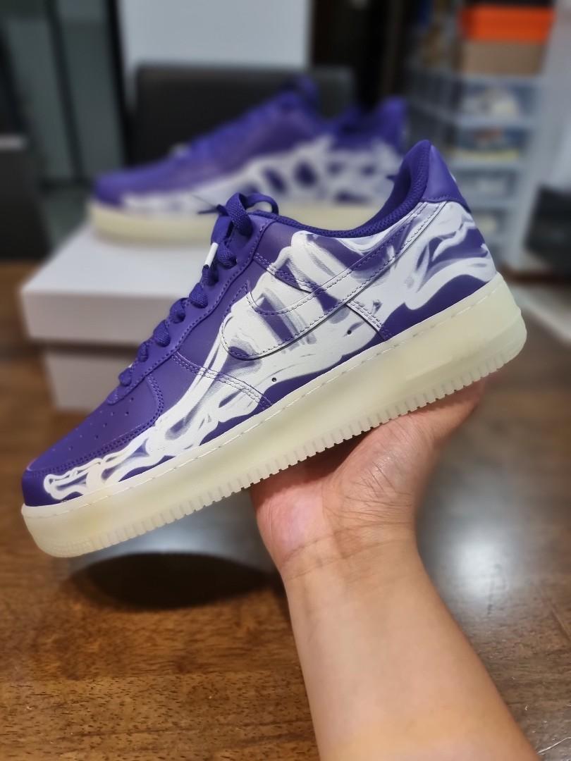 af1 purple skeleton