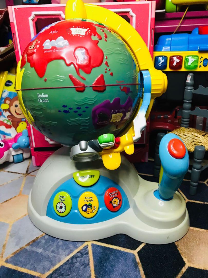 VTech Fly and Learn Talking Globe Interactive Educational Toy for sale online 