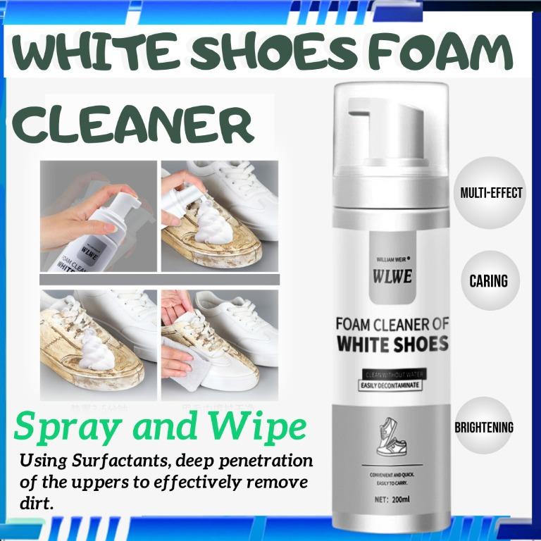 How to clean white foam shoes discount