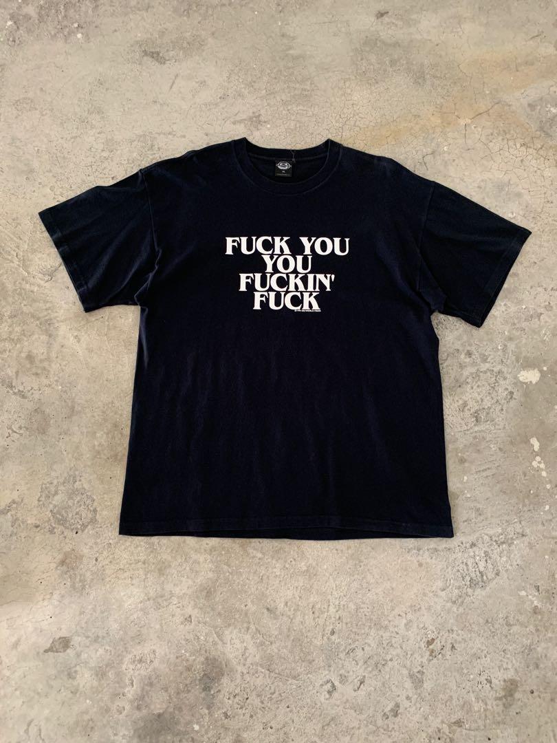 Wordings Tee 1996 Sik World Vtg Vintage Fuck you you fuckin' fuck