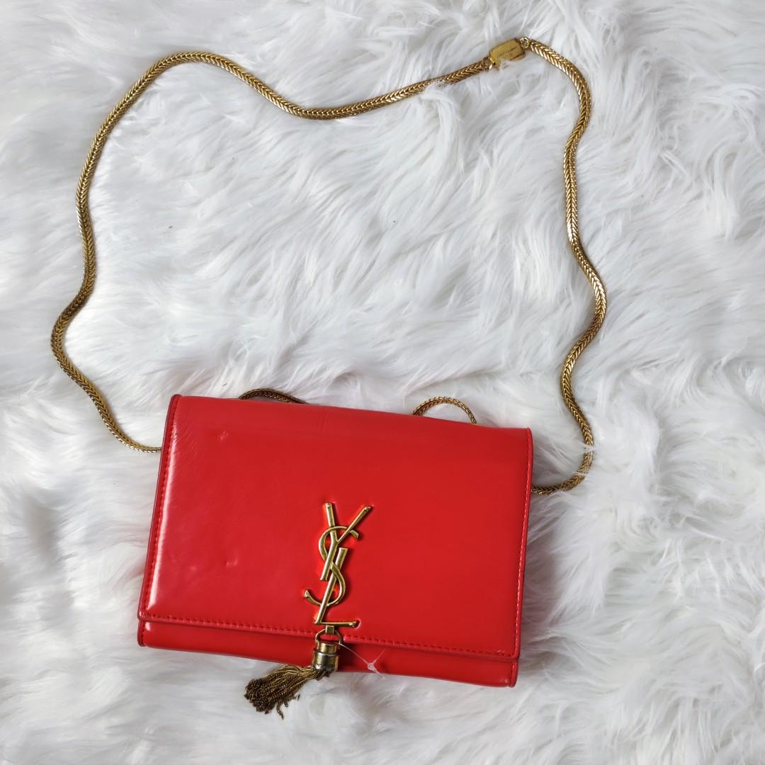 Ysl sling bag hotsell red