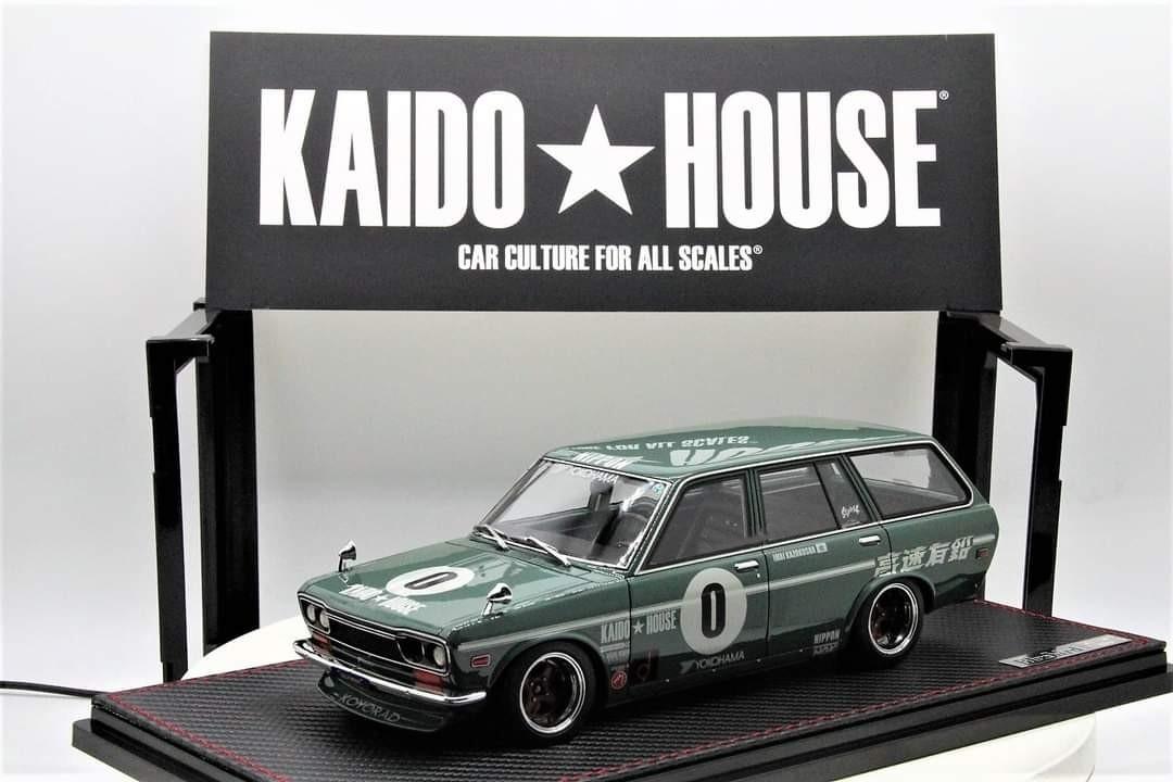 1/18th Ignition Model Datsun Bluebird (510) Wagon Green Kaido