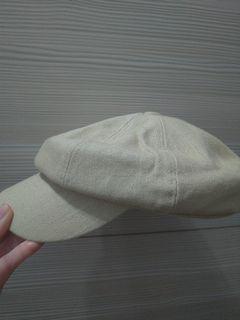 二手米黃色報童帽
