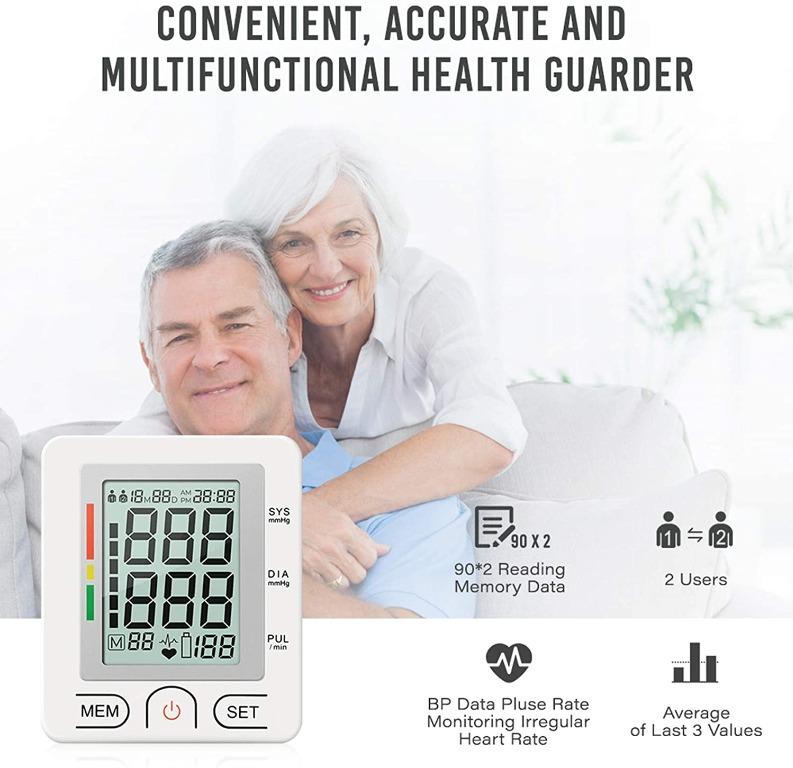 Tovendor Upper Arm Blood Pressure Monitor, Home Use Automatic BP