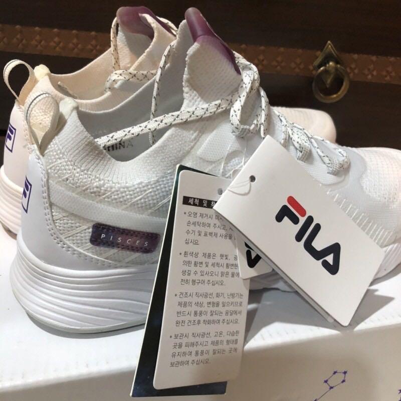 [全新］Fila rgb flex shine 慢跑白鞋 BTS聯名款