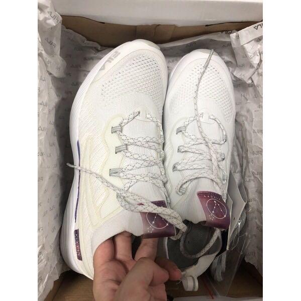 [全新］Fila rgb flex shine 慢跑白鞋 BTS聯名款