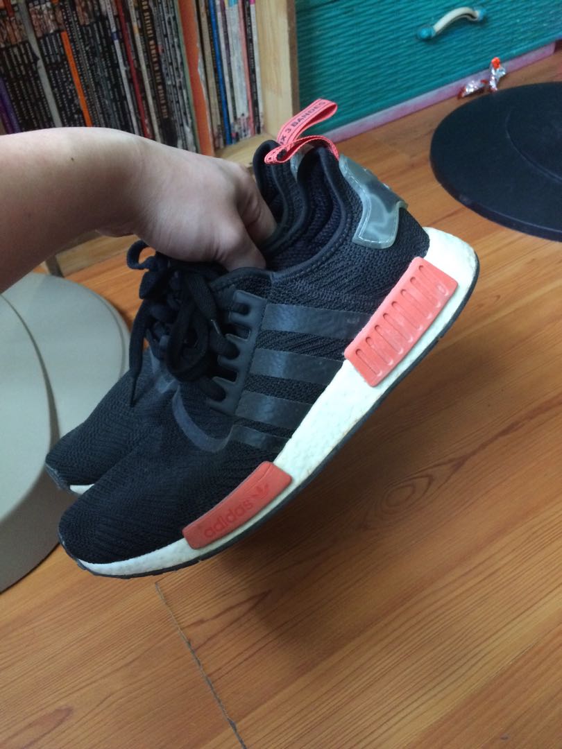 nmd black shoe box