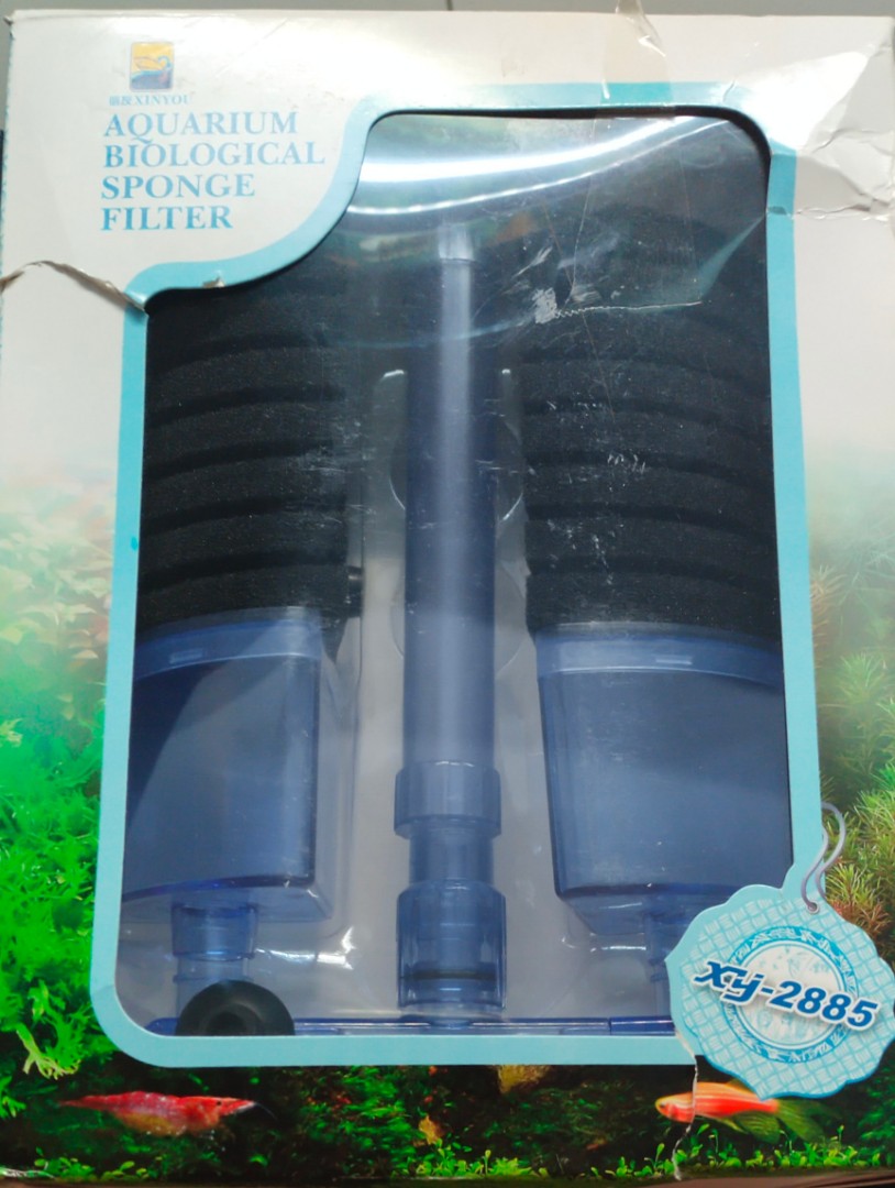 Aquarium Biological Sponge Filter with Ceramic Pearl Balls, Pet