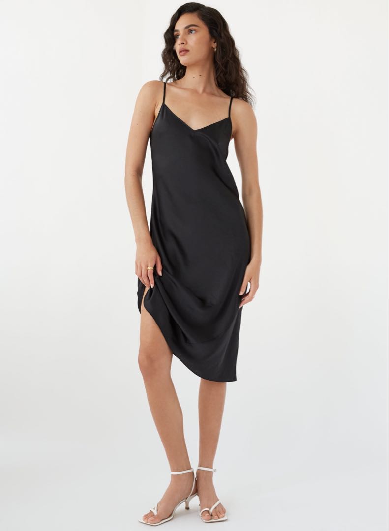 Aritzia Wilfred Only Slip Midi Dress (L), Women's Fashion, Dresses ...