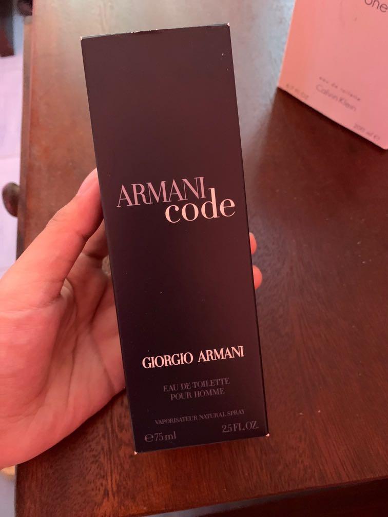 Armani Code by Giorgio Armani (Category: Fragrance & Deodorants) located in Talisay. Submitted by ceb.declutter (Listing ID 1128864699, Image 2). Description: Never been used nor opened Guaranteed authentic Price still negotiable .