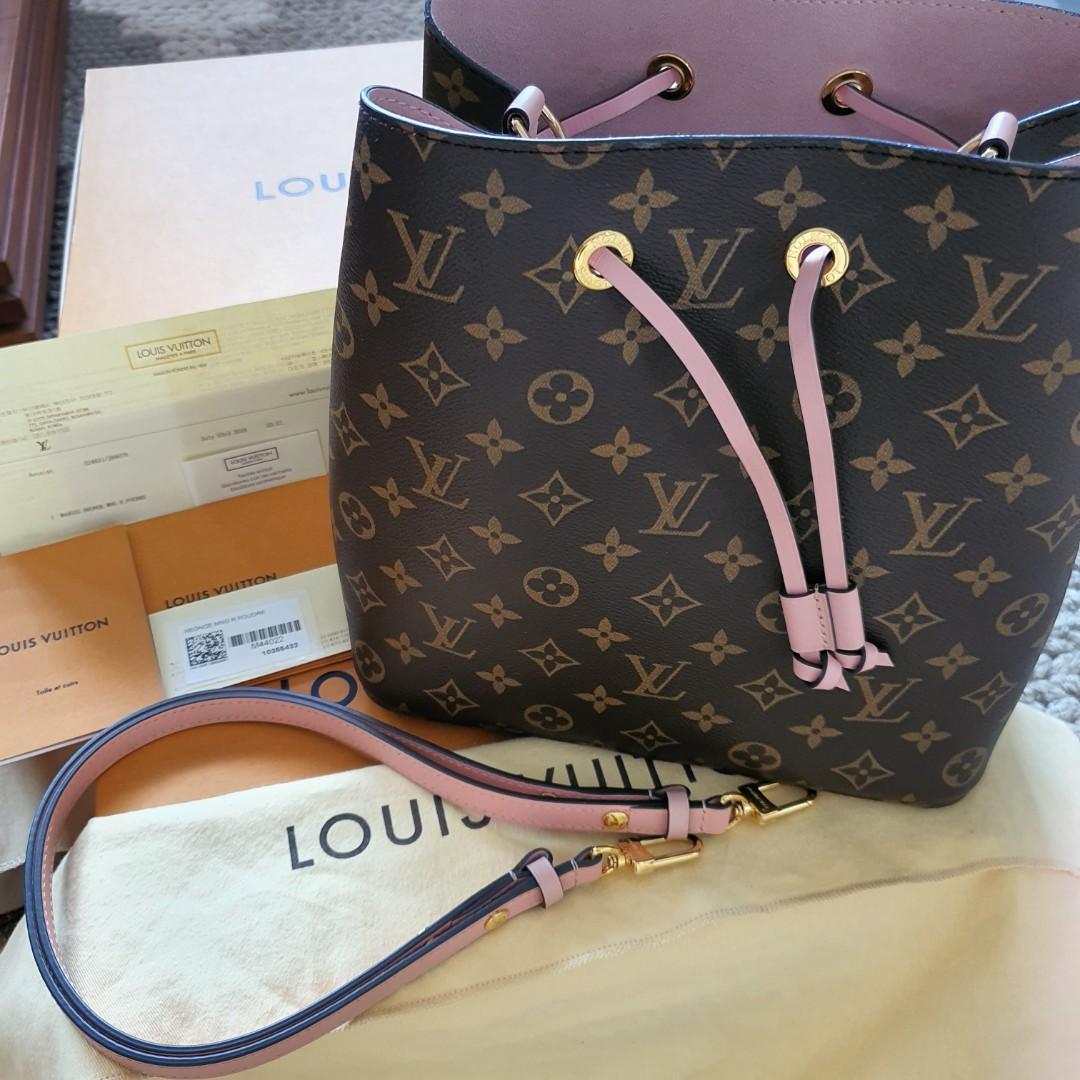 Authentic Louis Vuitton Monogram NeoNoe MM in Caramel, Luxury, Bags &  Wallets on Carousell