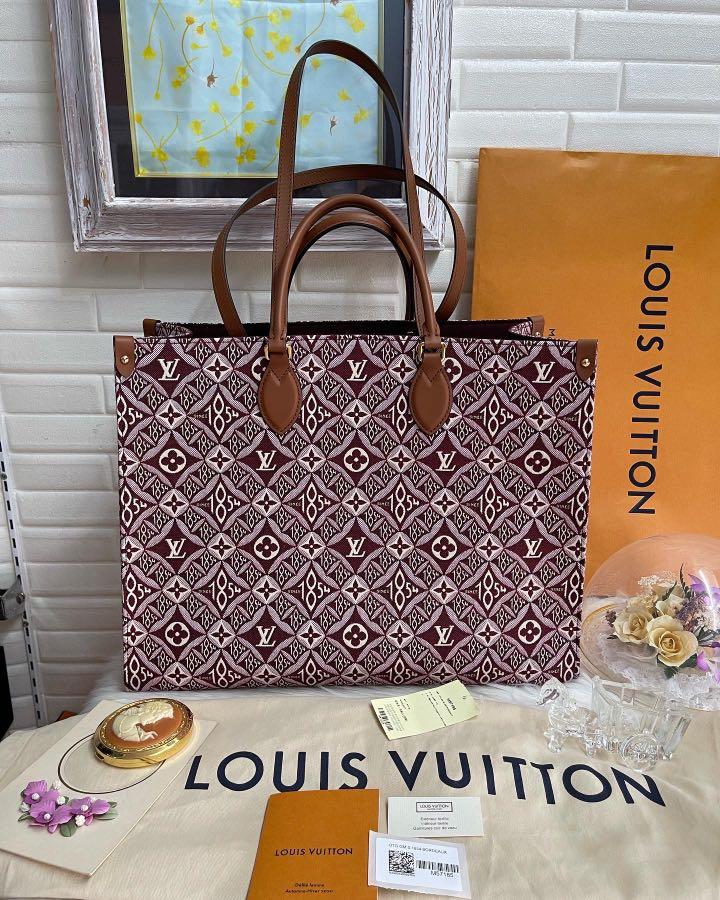 Authentic Louis Vuitton Since 1854 On The Go OTG Monogram Jacquard Handbag,  Luxury, Bags & Wallets on Carousell